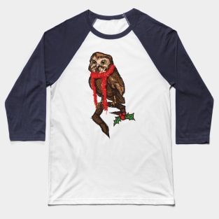 Christmas Owl Baseball T-Shirt